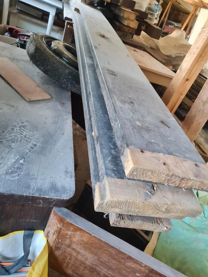 Diverse houten balken., Doe-het-zelf en Verbouw, Hout en Planken, Gebruikt, Balk, Ophalen