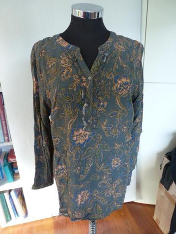 Grijs groen vhalsblouse bloemdessin Esprit mt 44 beschikbaar voor biedingen