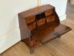 Unieke Eikenhouten miniatuur secretaire antiek, Ophalen, Gebruikt