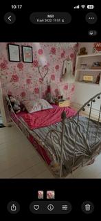 Antieke twijfelaar met matras, Ophalen, 85 tot 100 cm, Zo goed als nieuw, Matras