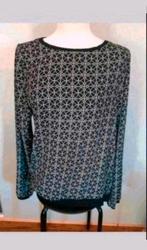 Zwart met wit blouse, Kleding | Dames, Blouses en Tunieken, Ophalen of Verzenden, Zo goed als nieuw, Maat 42/44 (L), Zwart