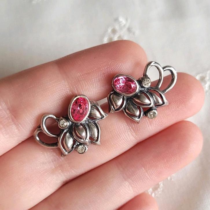 Vintage 925 zilveren oorbellen oorstekers, Sieraden, Tassen en Uiterlijk, Oorbellen, Nieuw, Knopjes of Stekers, Zilver, Zilver