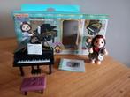 Sylvanian families zwarte piano/leeuw/muziek/compleet, Verzamelen, Ophalen of Verzenden