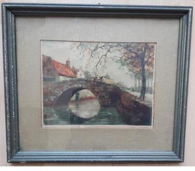 oud schilderijtje - van Doorn "Ougi Vert", Antiek en Kunst, Ophalen of Verzenden