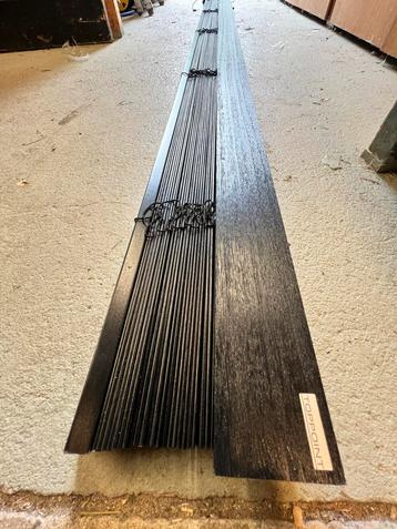 Houten jaloezie 50mm zwart nieuw beschikbaar voor biedingen