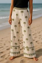 Palmboom broek - Maat S, Beige, Nieuw, Ophalen of Verzenden, Maat 36 (S)