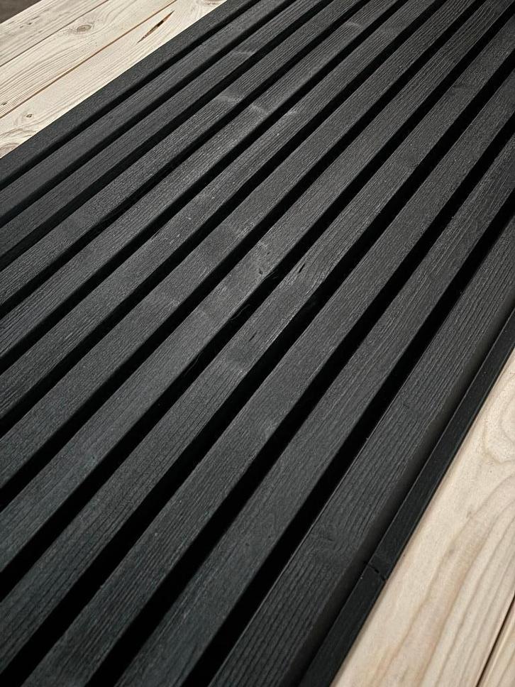 Thermisch gemodificeerd Modiwood Triple - Deens rabat - 46m2, Doe-het-zelf en Verbouw, Hout en Planken, Nieuw, Plank, Overige houtsoorten