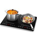 Nieuwe AMZCHEF inductiekookplaat 2 platen, 3 kookzones of minder, Ophalen of Verzenden, Zo goed als nieuw, Inductie