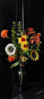 Silk-ka zijde Boeket Zonnebloem & Zonnehoed 70cm, Ophalen of Verzenden, Nieuw, Binnen