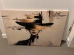 Canvas vrouw / whow €10,- afhaal, Huis en Inrichting, Ophalen, Zo goed als nieuw, 50 tot 75 cm, Schilderij