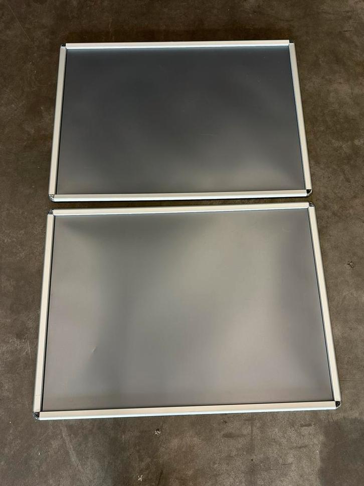 2x A0 alluminium kliklijst, Huis en Inrichting, Woonaccessoires | Lijsten, Zo goed als nieuw, 75 cm of meer, 100 tot 125 cm, Metaal of Aluminium