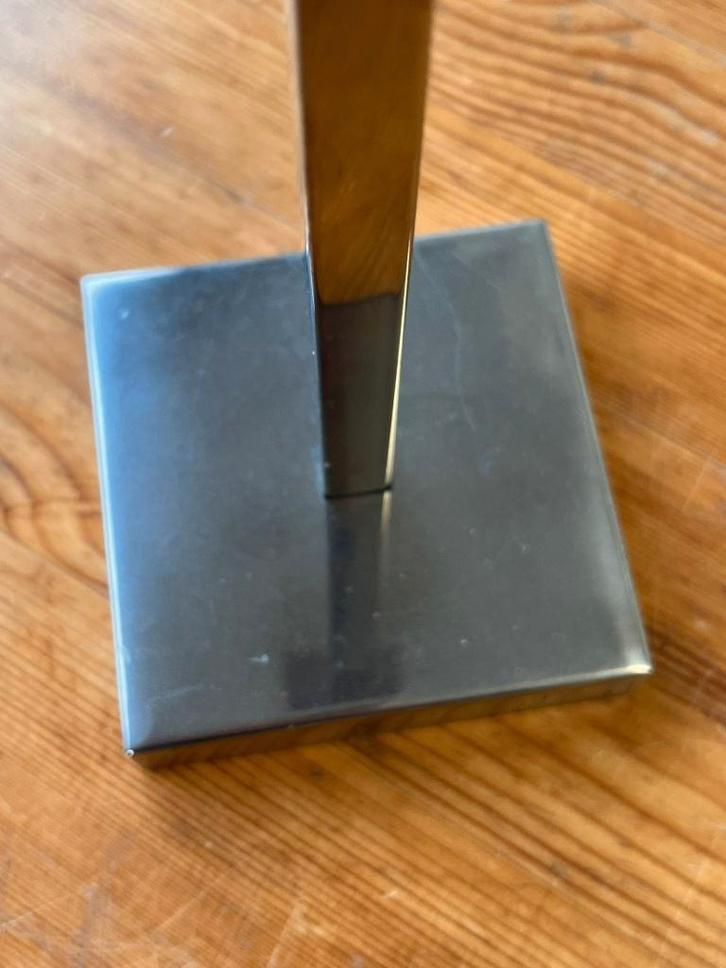 Set Jan des Bouvrie 'Shine' design kandelaars (chroom), Huis en Inrichting, Woonaccessoires | Kandelaars en Kaarsen, Gebruikt