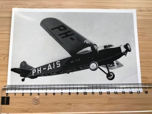 Fokker F.18 PH-AIS KLM Snip Vliegtuig Foto 30’s Luchtvaart, Verzamelen, Luchtvaart en Vliegtuigspotten, Zo goed als nieuw, Kaart, Foto of Prent