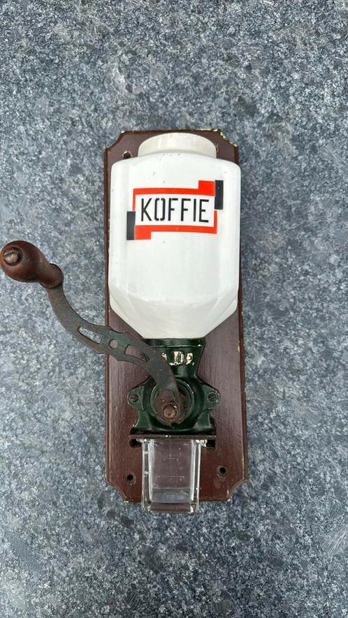 Vintage PeDe koffiemolen – met glas en porselein, Antiek en Kunst, Antiek | Keukenbenodigdheden, Ophalen of Verzenden