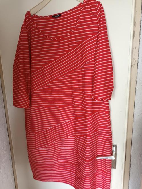 X-two rode jurk zomerjurk strepen. Elk seizoen. Mt 52 XXL, Kleding | Dames, Jurken, Zo goed als nieuw, Maat 46/48 (XL) of groter
