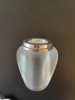 Lepelvaasje met zilverkleurig randje, Antiek en Kunst, Antiek | Glas en Kristal, Ophalen