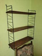 Vintage teak wandrek retro string?, Ophalen, Gebruikt