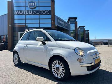 Fiat 500 C 0.9 TwinAir Lounge Cabrio LEDER NAP Airco PDC APK beschikbaar voor biedingen