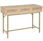 Kaptafel - Hout / Rattan, Huis en Inrichting, Ophalen, 100 tot 150 cm, Nieuw, Minder dan 150 cm