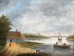 19e eeuw Hollandse school, Antiek en Kunst, Kunst | Schilderijen | Klassiek, Ophalen of Verzenden