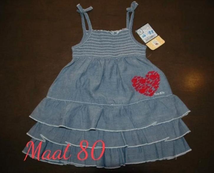 Nieuw "spijker look" zomer jurkje van c&a in maat 80, Kinderen en Baby's, Babykleding | Maat 80, Nieuw, Meisje, Jurkje of Rokje
