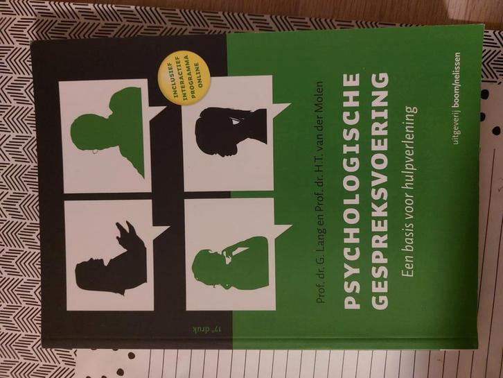 H.T. van der Molen - Psychologische gespreksvoering, Boeken, Psychologie, Zo goed als nieuw, Ophalen of Verzenden