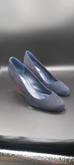 Dune suède sleehakken 38, Kleding | Dames, Schoenen, Blauw, Ophalen of Verzenden, Zo goed als nieuw, Schoenen met hoge hakken