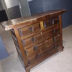 Donkerbruin ladenkast, Huis en Inrichting, Kasten | Ladekasten, Eikenhout, Ophalen of Verzenden, Zo goed als nieuw, Minder dan 100 cm