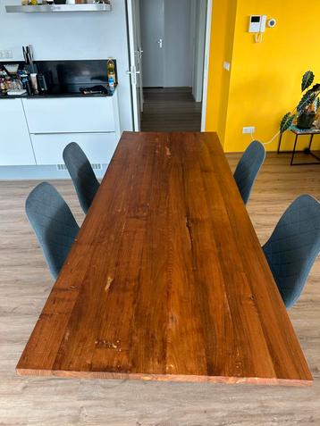 Lange Houten Eettafel - 220cm beschikbaar voor biedingen