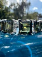 Moldaviet Tennis Armband Zilver 9mmx9mm 6 inch, Ophalen of Verzenden, Zo goed als nieuw, Met edelsteen, Groen
