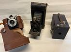 Drie oude fototoestellen, Verzamelen, Fotografica en Filmapparatuur, Ophalen of Verzenden, Voor 1940, Fototoestel