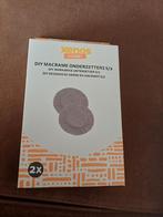 Macrame onderzetters,blauw, Hobby en Vrije tijd, Ophalen of Verzenden, Nieuw, Haken, Wol of Garen