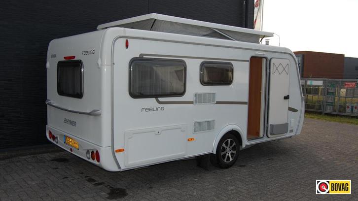 Eriba Feeling 450, Caravans en Kamperen, Caravans, tot en met 3, 750 - 1000 kg, Treinzit, Eriba, Dwarsbed, Overige typen, Gascomfoor