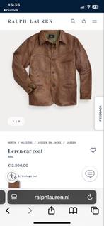 RRL Leren Carcoat - Vintage Tan. Maat L., Ophalen of Verzenden, Zo goed als nieuw, Overige maten, Bruin