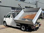 Volkswagen Transporter 2.0 TDI DC 3-zijdenkipper Pick-up Air, Auto's, Bestelauto's, Euro 5, Stof, Gebruikt, Zwart