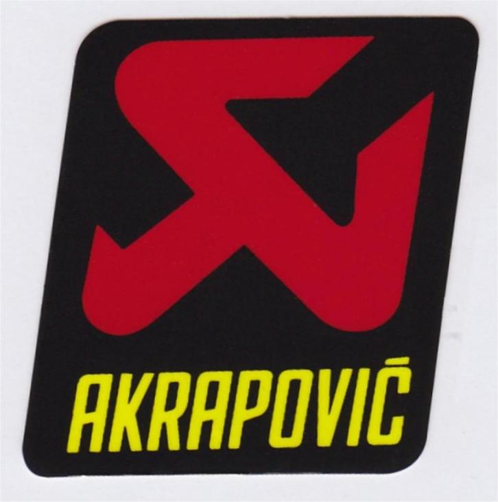 Akrapovic sticker hittebestendig #1, Motoren, Accessoires | Stickers, Ophalen of Verzenden