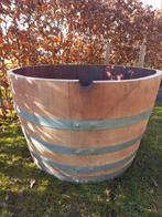 Groot Eikenhouten Wijnvat Minivijver Bloembak 175 liter, Ophalen, Rond, Nieuw, Tuin