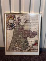 Landkaart Noord-Holland in Lijst, Ophalen of Verzenden