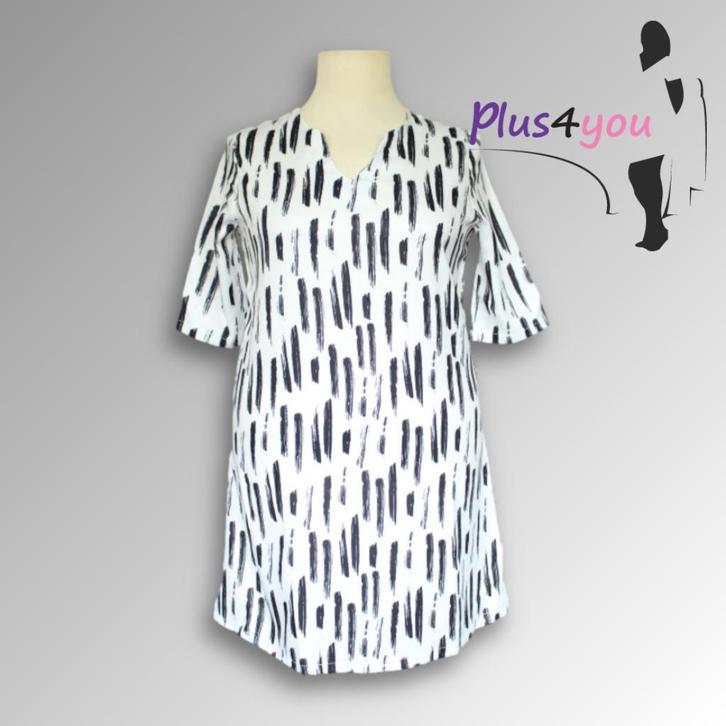 30372 Zgan Leuke jurk  mt 44  K26, Kleding | Dames, Grote Maten, Gedragen, Lingerie of Zwemkleding, Zwart, Ophalen of Verzenden