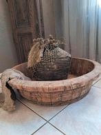 Olijfbak, Huis en Inrichting, Ophalen of Verzenden, Zo goed als nieuw, Rond, Riet