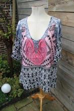 Tuniek zwart/ roze/ blauw Twister mt 1 (42/44) trans Vast OP, Kleding | Dames, Zwart, Maat 42/44 (L), Ophalen of Verzenden, Zo goed als nieuw