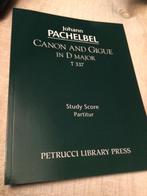 Pachelbel - Canon en Gigue in D - partituur - nieuw, Ophalen of Verzenden, Nieuw, Artiest of Componist, Klassiek