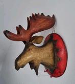 Eland kop van metaal.  Wanddecoratie,  kapstok, Ophalen of Verzenden
