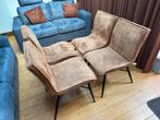 Eetkamerstoelen 4x Bruin, Ophalen, Gebruikt, Bruin, Vier