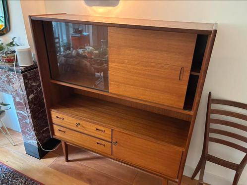 Bartels werken Vintage high board kast jaren 50, Huis en Inrichting, Kasten | Wandmeubels, Gebruikt, 25 tot 50 cm, Ophalen of Verzenden