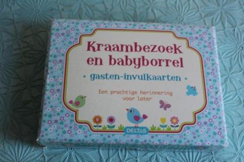 Kraambezoek en babyborrel (blauw), Boeken, Zwangerschap en Opvoeding, Zo goed als nieuw, Zwangerschap en Bevalling, Ophalen of Verzenden