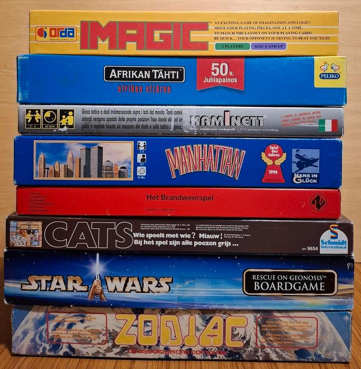 Pakket - Zodiac Imagic Manhattan CATS Kaminett Brandweerspel, Hobby en Vrije tijd, Gezelschapsspellen | Bordspellen, Gebruikt