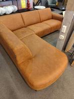 Hoekbank Cognac  Showmodel, Huis en Inrichting, Ophalen, Zo goed als nieuw, Leer