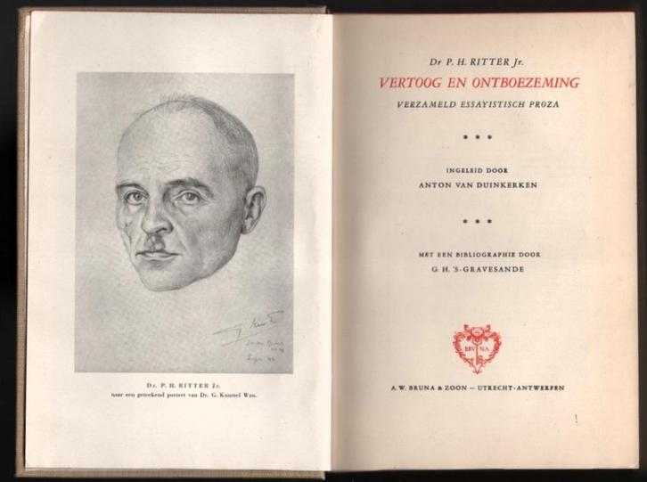 Dr. P.H. Ritter jr. ~ Vertoog en Ontboezeming ~ (1948), Boeken, Literatuur, Gelezen, Nederland, Verzenden