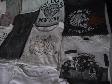 18 T-shirt XL: 17 Replay 1 Hilfiger 6 NIEUW 12 Pre-owned p s beschikbaar voor biedingen